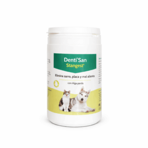Denti’San. Apoyo nutricional para eliminar sarro, placa y mal aliento de perros y gatos.
